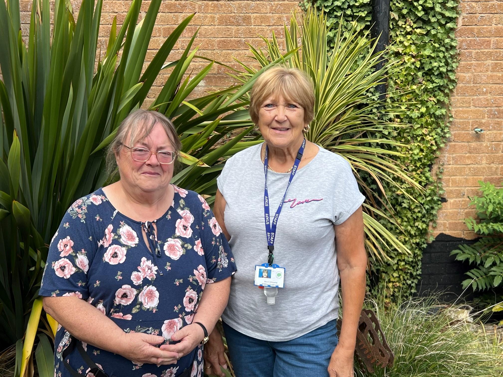 Mrs Blaza and Mrs Browne